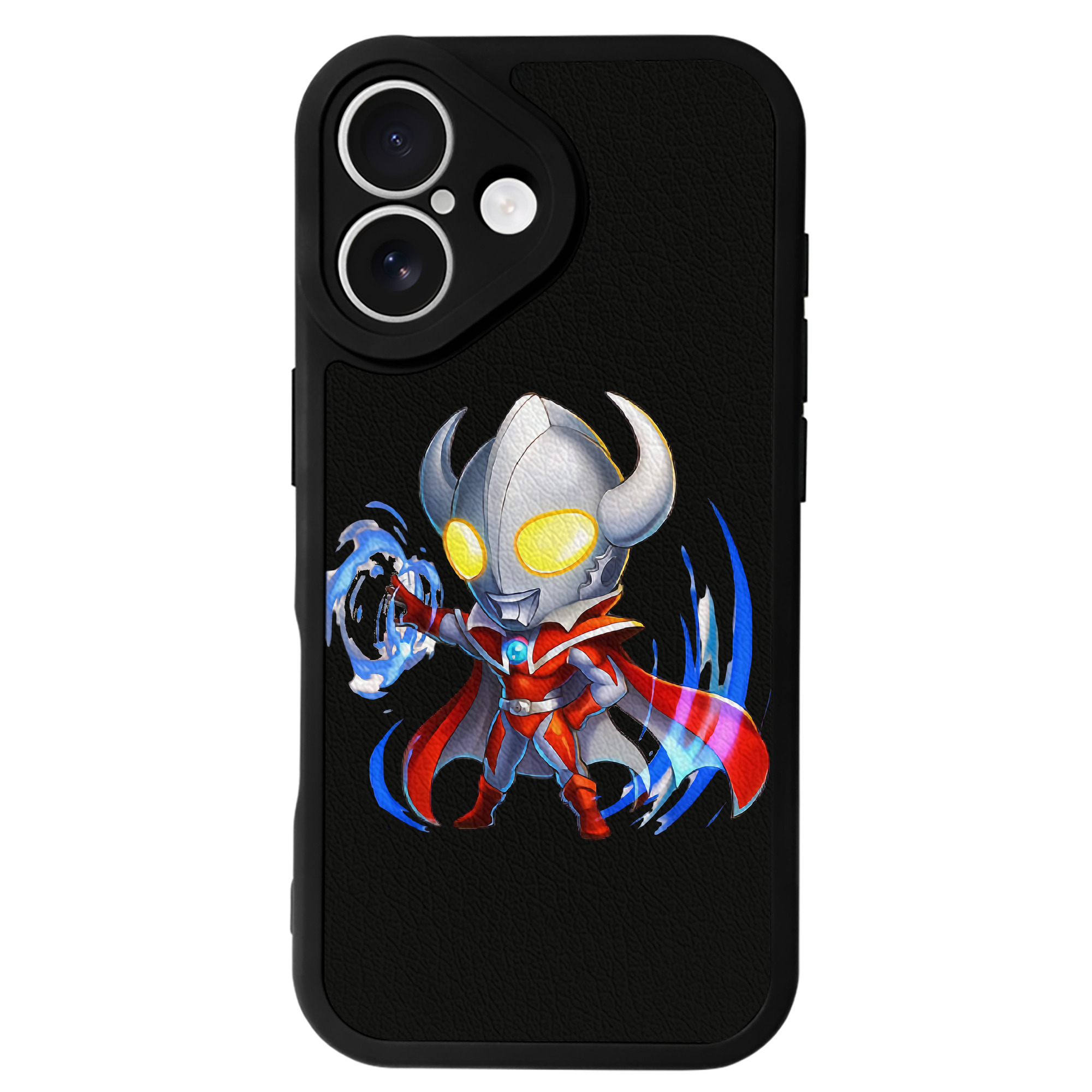 （画像用） ウルトラマン Ultraman 【iPhone 16シリーズ対応】シリコンスマホケース（レザー調） 材質：シリコン